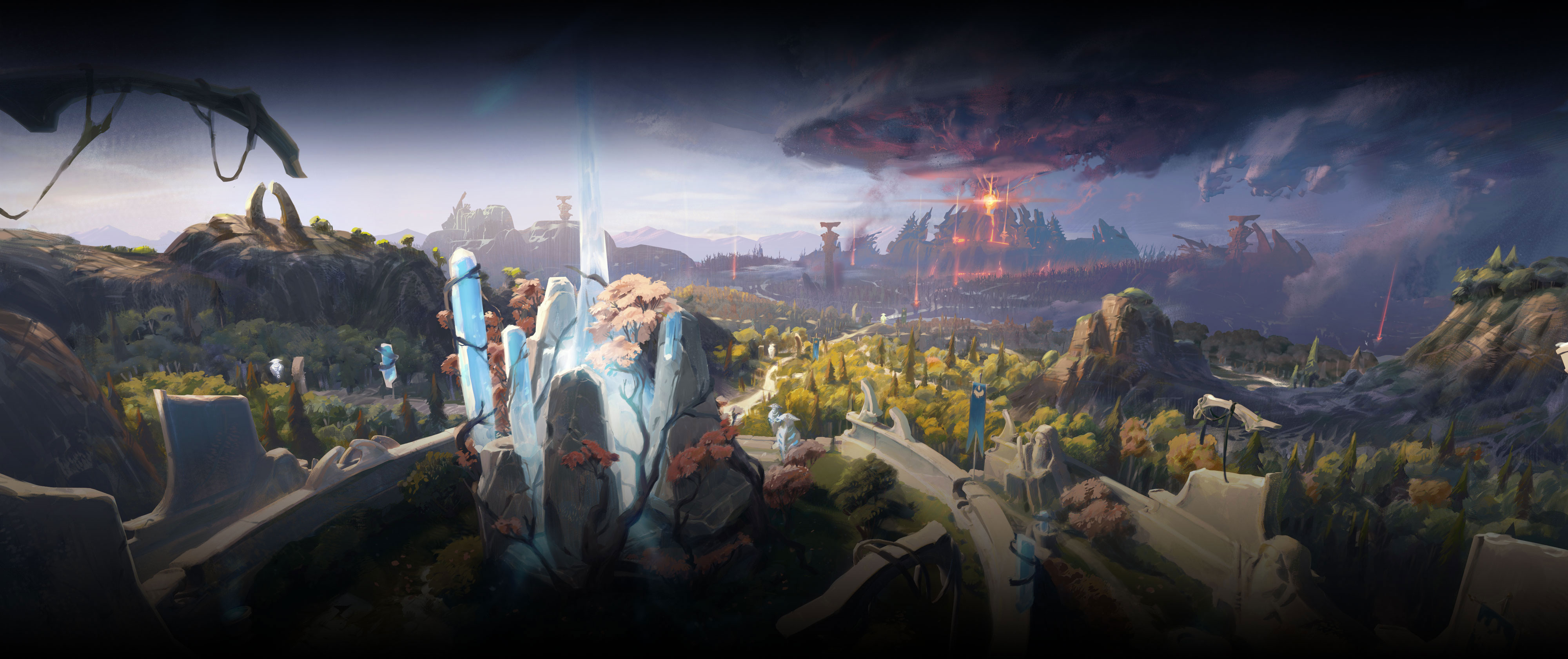 Carte symbolique Radiant et Dire